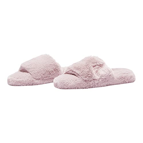 Fabletics Women's Fur Slipper, 8, Mauve #TOP23
