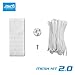Jointlax Lacrosse 2.0 Semi-Soft Complete Kit Lacrosse Mesh and Strings - White
