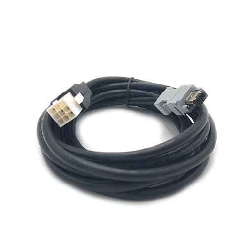 JDOUNFMO Servo Power Cable Encoder Cable MFECA0030EED MFECA0050EED MFECA0030EAD MFECA0050EAD for A4 A5 A6 Series(Color:Encoder Cable 5M,Size:A6)