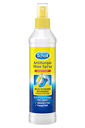 Scholl Shoe Spray Antifungal Disinfectant, 250ml - Kills 99.9% of Fungal Nail & Athlete's Foot Causing Fungi, & Odour Causing Bacteria, Pack of 1