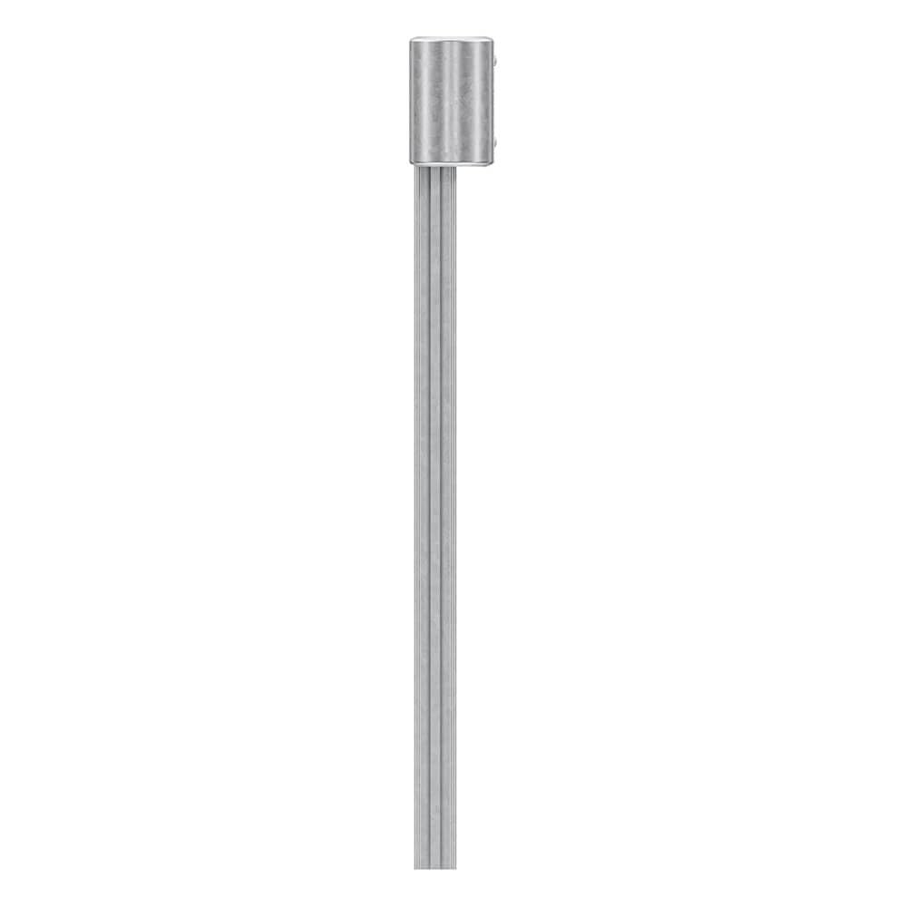 Schutzplanken Komplett-Set 2,80 Meter Länge, zum Einrammen, Profil B aus Stahl, Art.-Nr. 38556 | Leitplanke | Stahlschutzplanke