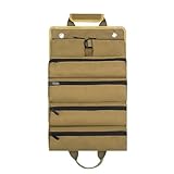 jyibinee Multi-Pockets Zipper Closure Solid Handles Tool Storage Multi-Purpose Oxford Tool Roll Pouch Hardware Equipment Repair Kit
