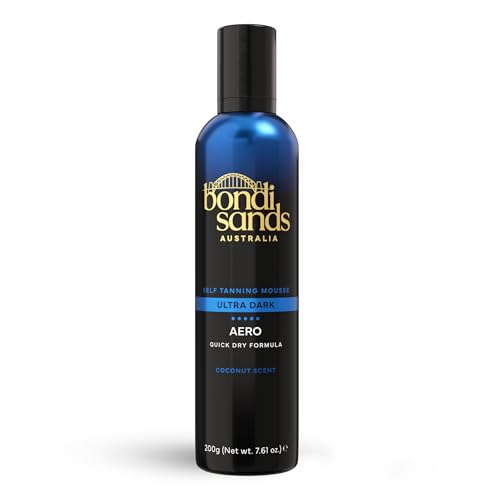 Bondi Sands Aero Self Tanning Foam | Lightweight + Fast-Drying Aerosol Formula Gives Skin a Hydrated Long-Lasting Bronzed Glow | Ultra Dark 7.61 Oz/225 mL