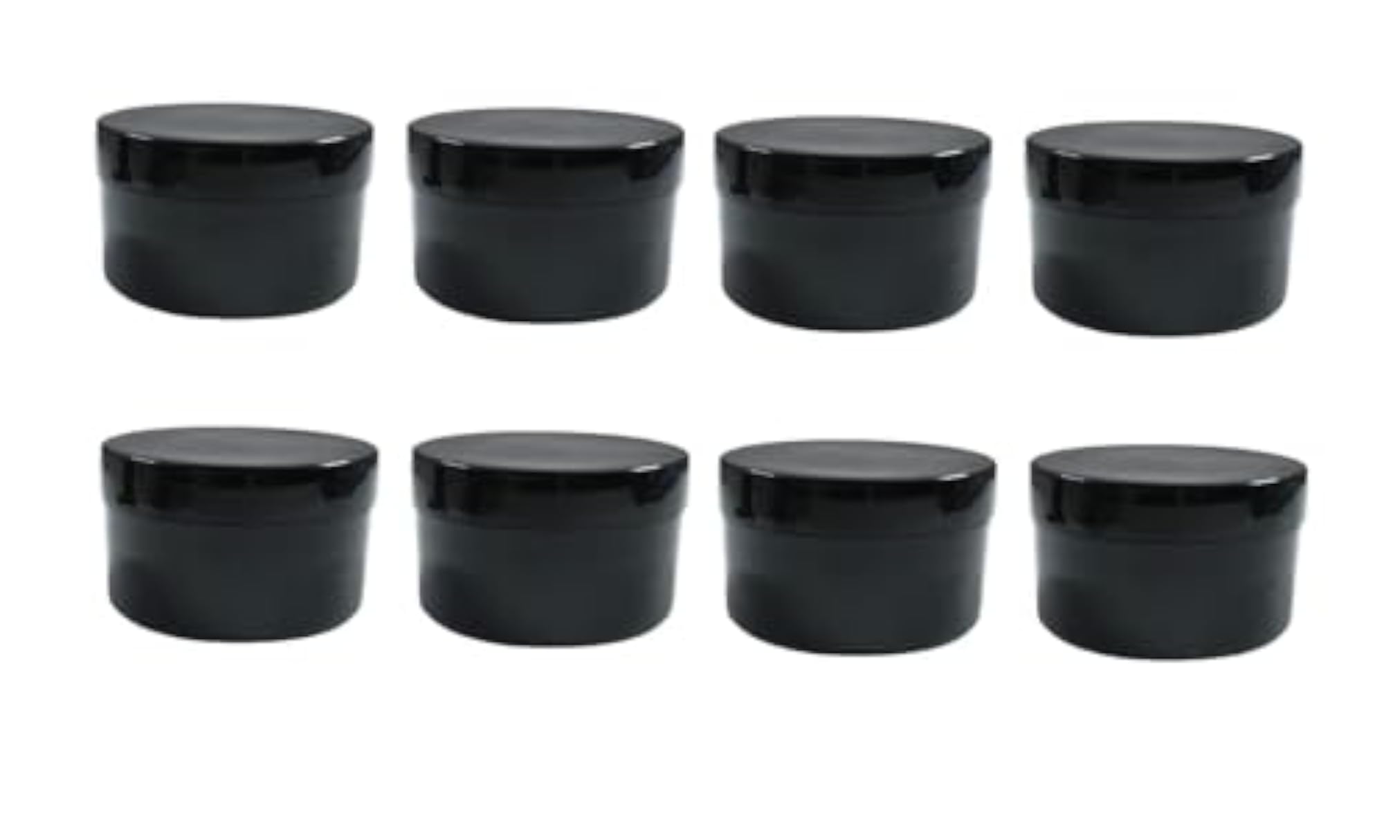 Pack of 8PCS 50GMS Amber Round Empty Cream Containers