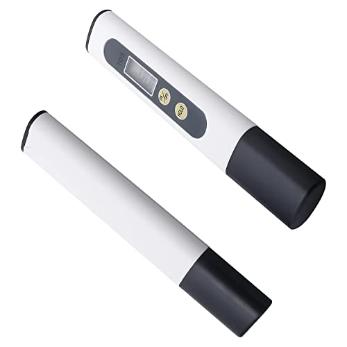 2Pcs TDS-Meter, Digital Pool Salt Tester 1-9990PPM, TDS, EC & Temp Meter,Digital Salinity Tester PPM Meter Resolution Plastic Titanium Alloy Conductivity for Water Aquariums TDS-M2