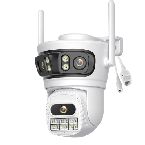 ANBIUX 3-in-1 Camara Vigilancia WiFi Exterior - 2.4/5GHz WiFi Cámara Vigilancia con visión de 360°, visión nocturna a color, seguimiento inteligente, audio bidireccional, IP66, compatible con TF/Cloud ANBIUX 3-in-1 Camara Vigilancia WiFi Exterior - 2.4/5GHz WiFi Cámara Vigilancia con visión de 360°, visión nocturna a color, seguimiento inteligente, audio bidireccional, IP66, compatible con TF/Cloud