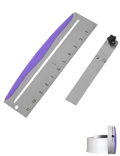 Bepisof 1Pack 12" Stainless Steel Adjustable Cake Scraper & Cake Leveler, Alisador De Pasteles Baking Tool, Spatula Decorating Leveling Device, Easy Clean for Cake Decorating & Bakers