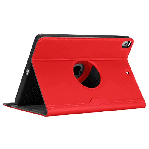Image of Targus VersaVu Classic Tablet Case for iPad (7th gen) 10.2-inch, iPad Air 10.5-inch, and iPad Pro 10.5-inch, Red (THZ85403GL)