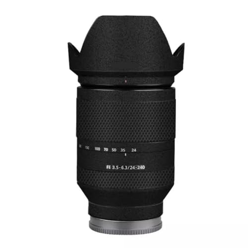 Autocollant anti-rayures objectif Sony FE 24-240 mm noir givré de protection