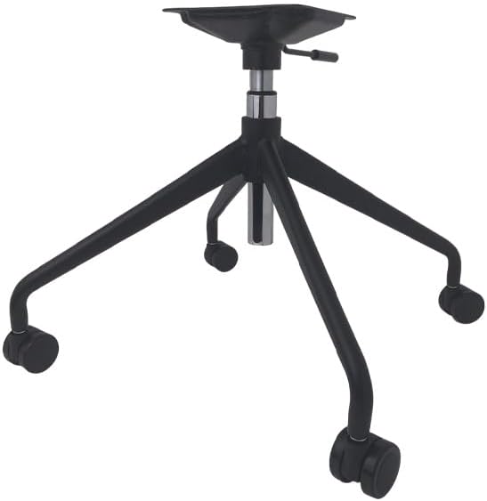 Executive Chair Four-Star Base, Swivel Chair Metal Components, Office Chair Base with Seat Leg Support, Black, Height Adjustable with Casters