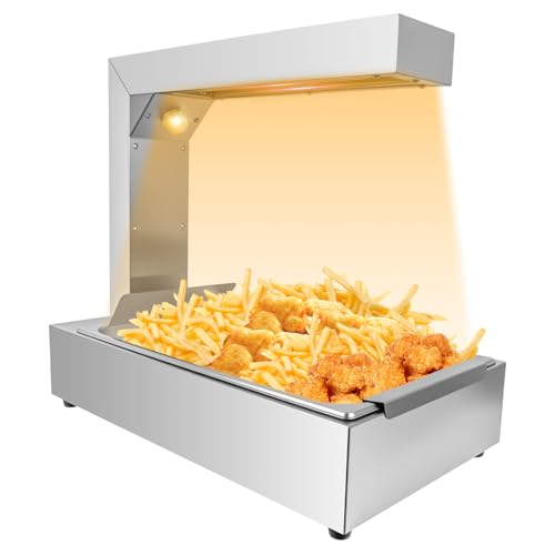 French Fry Warmer Commercial Food Heat Lamp/Food Warmer Light,Free-Standing Warming