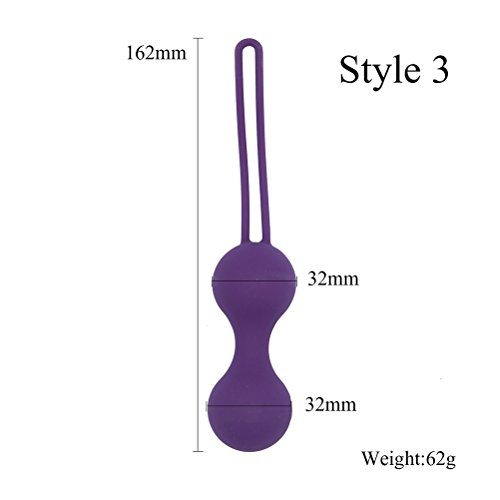 LUOEM Kegel Bolas de aperto vaginal de silicone para controle da bexiga e exercícios do assoalho pél