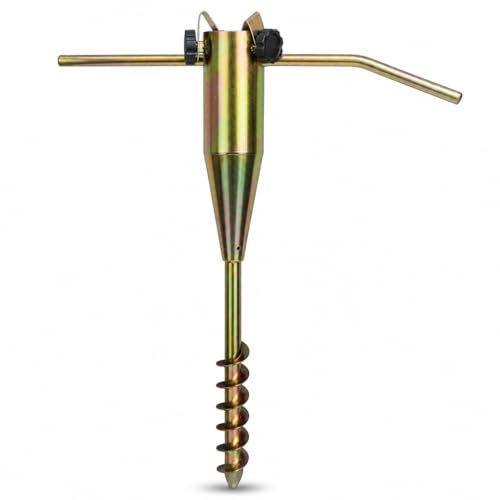 Image of Crystals Washing Line Spike - Ground Spike for Rotary Washing Line – Rotary Airer Ground Spike – Heavy Duty Rust Resistant Zinc Plated Steel Parasol Spike Suitable for 2.5cm to 5.5cm Diameter