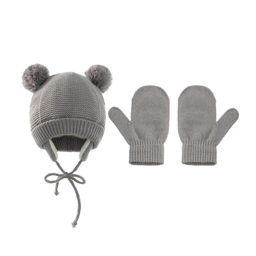 Wintermütze Kinder mit Ohrenklappen, Baby Winter Mütze Warme...
