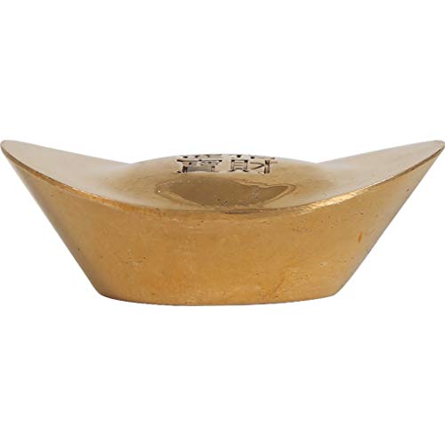 Statue de lingot doré Feng Shui WXKAGF mini sculpture porte-bonheur pour décoration de maison