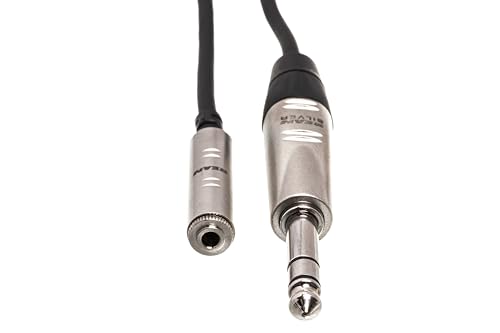 Cable adaptador Hosa HXMS-025 Pro 3.5mm a 1/4 pulg 25 pies miniatura 4
