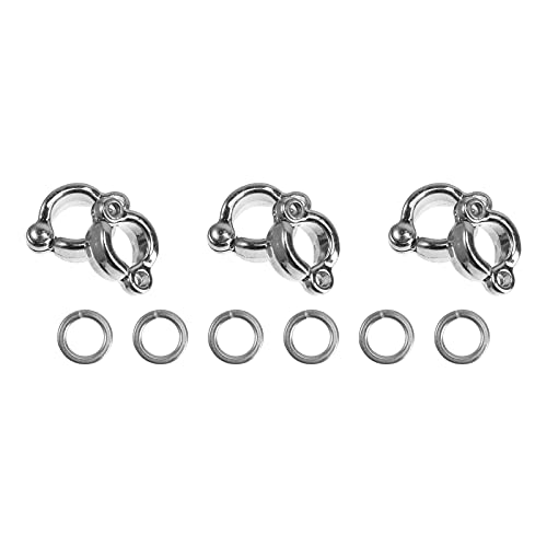 iplusmile Vogelaccessoire 6 Stks Papegaai Open Voet Ringen U-vormige Ontwerp Roestvrij Staal Voetkettingen (Zilver) - Afbeelding 5