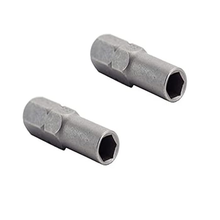MTP 6.35mm 1/4" Insert Bit adapter to 4mm Screwdriver Micro Bit Holder Magnetic - 2pc set