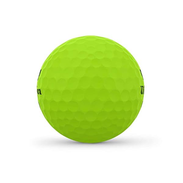Wilson Staff Golfbälle, Duo Optix, 12 Bälle, Grün, Matte Oberfläche, Einfache Auffindbarkeit, WGWP50400