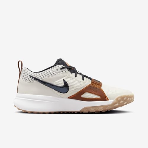 Nike Diamond Elite Turf Baseball Shoes (FZ8654-100, Summit White/Phantom/Dark Russet/) Size 123