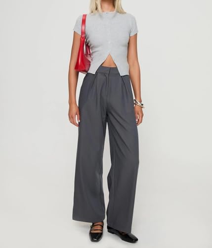 Cioatin Women Button Down Open Front Short Sleeve Crop Tee Tops Y2K Crew Neck Slim Fit Ribbed Cardigan Tshirt Workout3