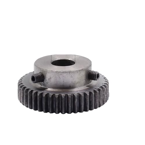 Engrenage droit 1M 55T avec alésage de 10mm en acier 45 pour moteur