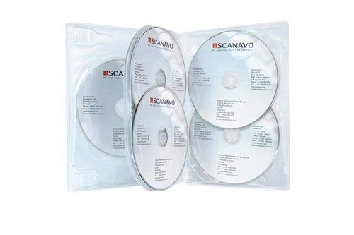 1 x CD/DVD/BLU RAY 32mm Clear DVD 7 Way Case for 7 Disc By Dragon Trading