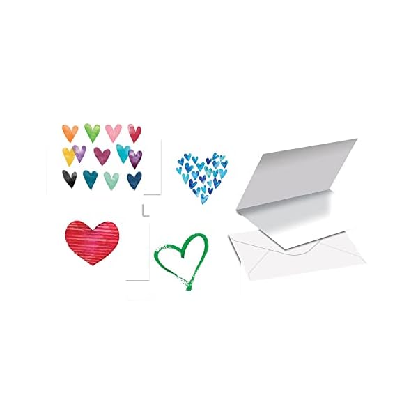 Better-Office-Products-100-Pack-All-Occasion-Greeting-Cards-Assorted-Blank-Note-Cards-4-x-6-inch-6-Contemporary-Heart-Designs-Blank-Inside-with-Envelopes-100-Pack Better-Office-Products-100-Pack-All-Occasion-Greeting-Cards-Assorted-Blank-Note-Cards-4-x-6-inch-6-Contemporary-Heart-Designs-Blank-Inside-with-Envelopes-100-Pack