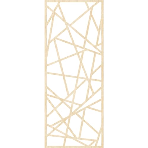 Image of Conway Decorative Pierced Fretwork Wood Wall Panels, 9 3 /8 inchW x 24 3 /8 inchH x 3 /8 inchT, Birch
