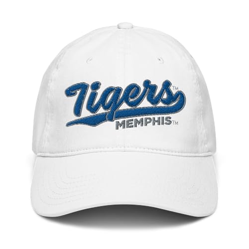 Gorra de Béisbol Ajustable Oficial Memphis Tigers Blanca miniatura 2