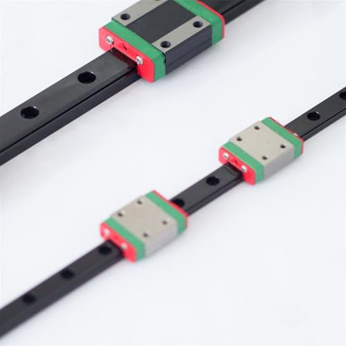 10pcs KGT 3D Printer MGN7 MGN12 MGN15 MGN9 L 100 350 400 500 600 800mm Miniature Linear Rail Slide Antirust Blackening Treatment(MGN15H,600mm)