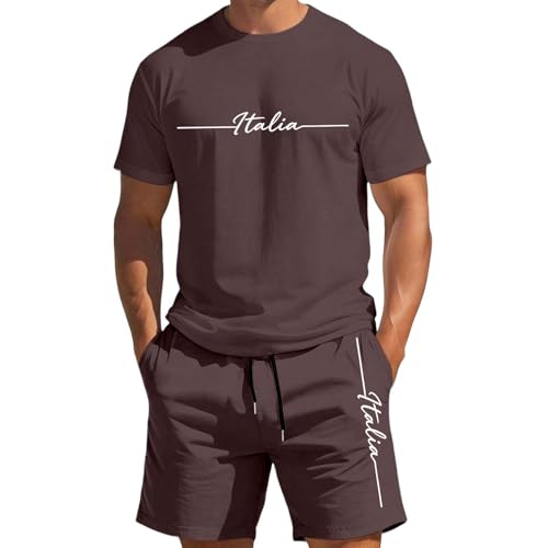 T-shirt décontracté style plage pour homme tenue de vacances d'été imprimé Gradient