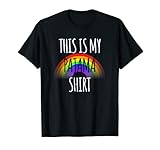 This Is My Pajama Shirt Rainbow Flag Lesbian Gay Pride PJ T-Shirt