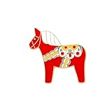 2026 Sternzeichen Pferd Jahr Brosche für Frauen Unisex Emaille Tier Pony Pins Rucksack Dekoration Corsage Mantel Kleidung Zubehör Geschenke, 1.0*1.0*1.0