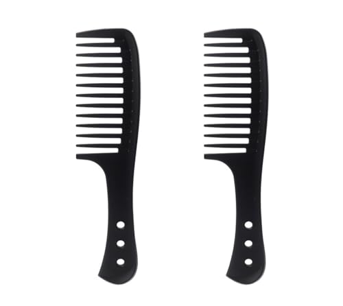 Peine ShuoHui para rizos, antipiltrante, pack 2 negro miniatura 1
