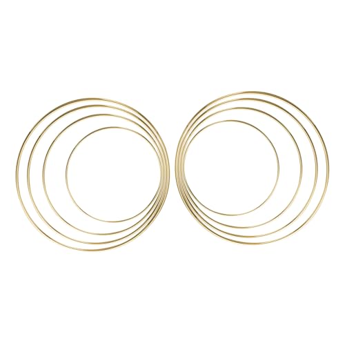 Anillos redondos de hierro con acabado pulido elegante 2