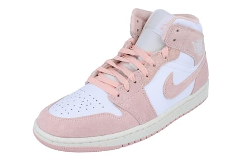 NIKE Jordan Men's 1 Mid SE White/Legend Pink-Sail (FN5215 161) - 11