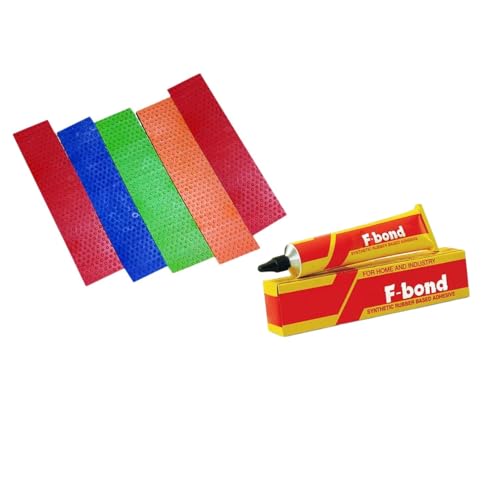 Image of Sug Cricket Bat Toe Guard Set (5 Pcs) with 1 F-Bond, 4 Pcs Scuff Sheet & 4 Pcs Sand Paper for Full-Size Cricket Bat Protection - Durable, Reliable, Essential Accessories for Bat Maintenance