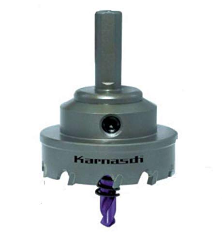 Karnasch KARNASCH Stichsäge mit Hartmetall, 48mm Diámetro, 12mm Longitud de Corte, 10mm Diámetro del Vástago, 2.2mm Ancho de Corte, 10 Dientes, 1
