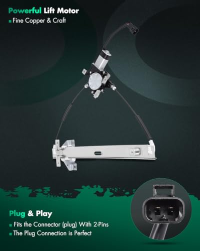Image of SCITOO Power Window Regulator and Motor fit for 2002 2003 2004 2005 2006 2007 for Saturn Vue Front Right Side 748-567