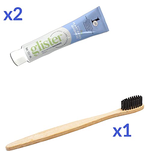 Genussleben Set per la cura dei denti in bamb? e 2...