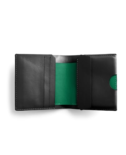 Image of DailyObjects Black Even Bi-Fold Wallet | Men | Premium Design | Full-Grain Leather | Gents Wallet Branded | Handcrafted | Guys | Card Holder | Dedicated Sleeve | Flap Pocket