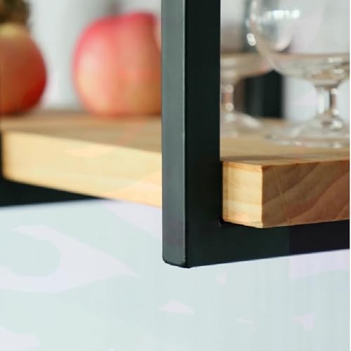 Support d'étagère flottante robuste 30 cm x 110 cm en métal pour rangement suspendu