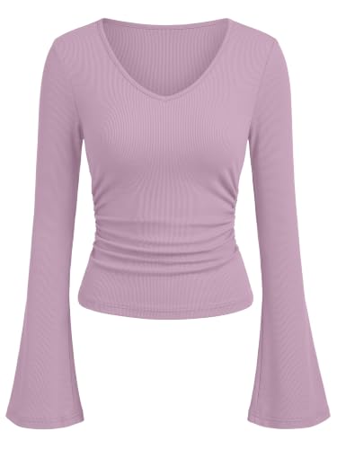 Bell Long Sleeve Crop Top