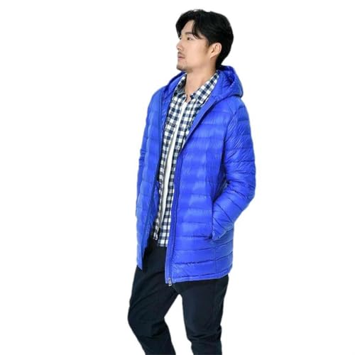 Veste longue ultra légère pour homme avec fermeture éclair hiver XXL