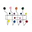 Color Ball Black Frame