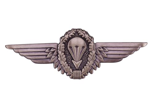Image of German Bronze Parachutist Foreign Jump Wings Germany Airborne Paratrooper 2.7 inch Enamel Pin Medal Badge