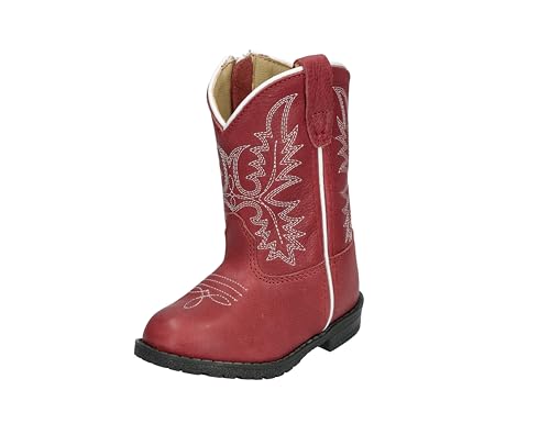 Smoky Mountain Boots Toddlers' Hopalong Western Boot, Faded Red, Medium, Size 10 US