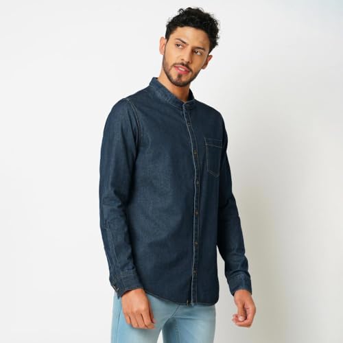 Image of Bombay High Men's Solid Relaxed Fit Shirt