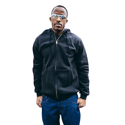 Rasco FR Men's Fleece Zipper Hoodie, Designed in the USA, Front Pouch Pockets, CAT 2, NFPA 21123